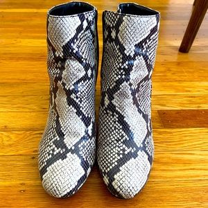 I.N.C Tan Snake Skin Boots